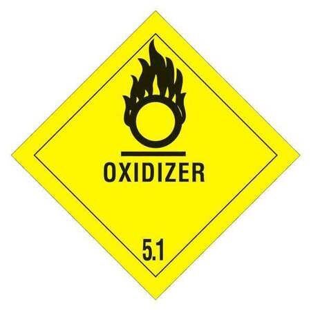 TAPE LOGIC DL5160 4" X 4" - "OXIDIZER - 5.1" LABELS