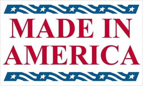 TAPE LOGIC USA502 3" X 5" - "MADE IN AMERICA" LABELS