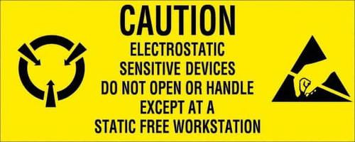 TAPE LOGIC DL9060 1" X 2 1/2" - "ELECTROSTATIC SENSITIVE D