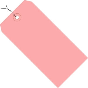 BOX PARTNERS G11023J SHIPPING TAGS, 3 1/4" X 1 5/8", PINK