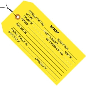 BOX PARTNERS G20053 INSPECTION TAGS, 4 3/4"X2 3/8",1000/CASE