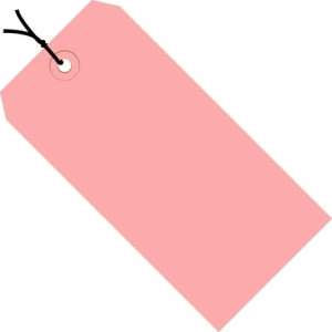 BOX PARTNERS G11082J SHIPPING TAGS, 6 1/4" X 3 1/8", PINK