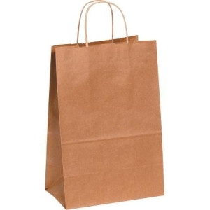 BOX PARTNERS BGS106K SHOPPING BAGS, 13" X 7" X17",CASE OF 250
