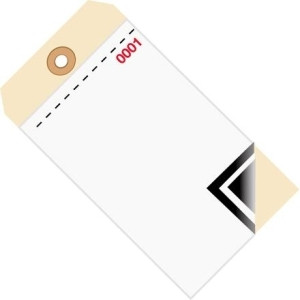 BOX PARTNERS G17501 INVENTORY TAGS, 6 1/4" X 3 1/8",500/CASE