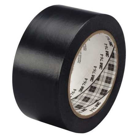 3M T967764B 2" X 36 YDS. BLACK 3M - 764 VINYL TAPE