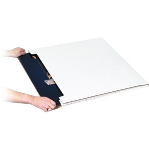 BOX PARTNERS M362414 JUMBO FOLD-OVER MAILERS, 36" X 24" X1/4"