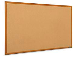 USC H-5825 CORK BOARD WITH OAK FRAME - 5 X 3'