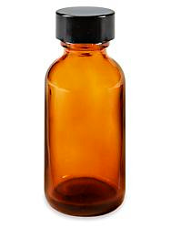 USC S-20888 BOSTON ROUND GLASS BOTTLES - 1 OZ, AMBER