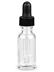 USC S-20604C GLASS DROPPER BOTTLES - 1?2 OZ, CLEAR
