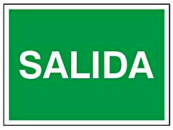 USC S-21171V SALIDA SIGN - VINYL, ADHESIVE-BACKED