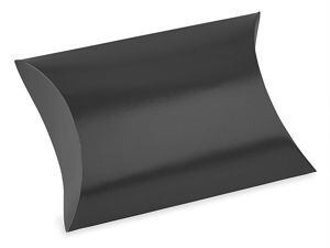 USC S-23001BL PILLOW BOXES - 4 12 X 4 12 X 1 12", BLAC
