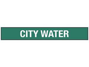 USC S-23501-1 "CITY WATER" PIPE MARKERS - 34 - 2 38" P