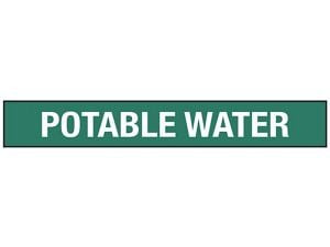 USC S-23504-1 "POTABLE WATER" PIPE MARKERS - 34 - 2 38