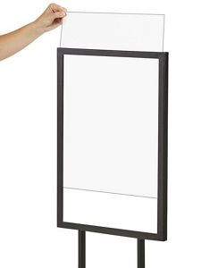 USC H-7167 CLEAR PLASTIC SIGN INSERTS - 14 X 22"
