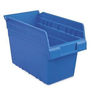 USC S-23364BLU PLASTIC SHELF BINS - 7 X 12 X 8", BLUE