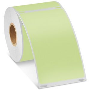 USC S-18481G ULINE MINI PRINTER LABELS - GREEN PAPER,