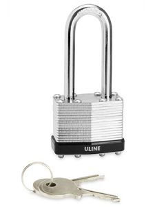 USC H-8341 ULINE STEEL PADLOCK - KEYED ALIKE, 2" SH