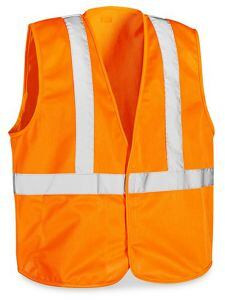 USC S-23373O-L CLASS 2 SOLID HI-VIS SAFETY VEST - ORANG