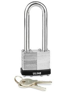 USC H-7441 ULINE STEEL PADLOCK - KEYED ALIKE, 2 12"