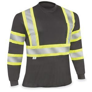 USC S-23521-2X BLACK HI-VIS LONG SLEEVE T-SHIRT - 2XL