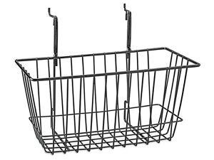 USC S-22887BL WIRE BASKETS - 12 X 6 X 6", BLACK