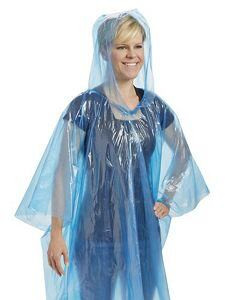USC S-15898BLU DISPOSABLE PONCHOS - BLUE