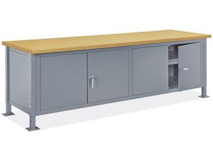 USC H-8205-WOOD STANDARD CABINET WORKBENCH - 96 X 30", C