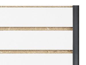 USC S-23525BL SLATWALL TRIM - 8', BLACK