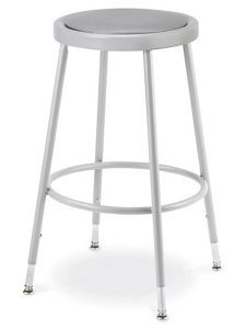 USC H-3730GR SHOP STOOL - PADDED WITH ADJUSTABLE LEGS