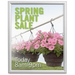 USC S-23416SIL SNAP EDGE FRAME SIGN - 16 X 20", SILVER