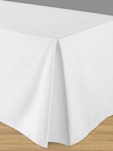 USC S-21992W FITTED TABLE COVER - 30 X 96 X 29", WHIT