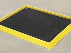 USC H-6565 SANITIZING FOOTBATH MAT - 32 X 39", YELL