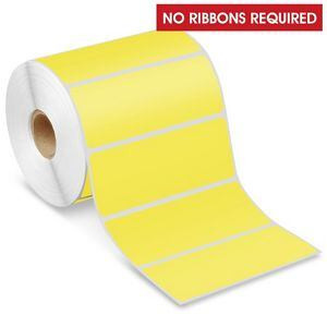USC S-22421Y DESKTOP DIRECT THERMAL LABELS - YELLOW, 