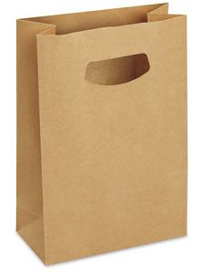 USC S-23512 PAPER TAKE-OUT BAGS - 7 18 X 3 14 X 10 3