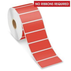 USC S-22420R DESKTOP DIRECT THERMAL LABELS - RED, 2 1
