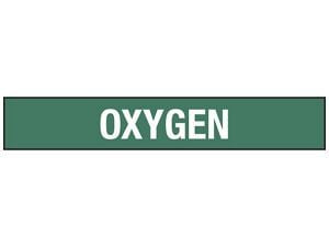 USC S-23499-2 "OXYGEN" PIPE MARKERS - 2 12 - 7 78" PIP
