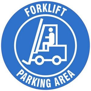 USC S-23684 WAREHOUSE FLOOR SIGN - "FORKLIFT PARKING