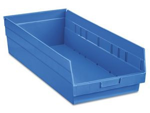 USC S-23086BLU PLASTIC SHELF BINS - 11 X 24 X 6", BLUE