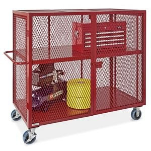 USC H-6129R WELDED SECURITY CART - 60 X 30 X 58", RE