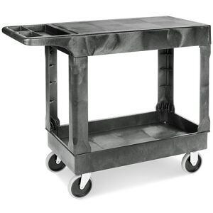 USC H-3324BL ULINE FLAT SHELF UTILITY CART - 38 X 17 