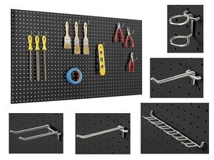 USC H-7792BL POLY PEGBOARD STARTER KIT - 48 X 24", BL