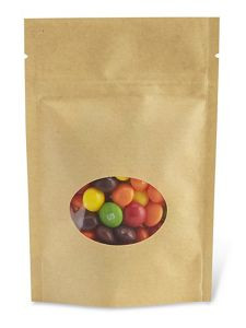 USC S-22246 KRAFT STAND-UP BARRIER POUCHES WITH WIND