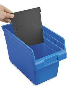 USC S-23368 DIVIDERS FOR SHELF BINS - 7 X 8", BLACK