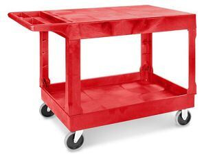 USC H-3325R ULINE FLAT SHELF UTILITY CART - 44 X 25 