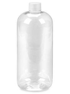 USC S-21698B CLEAR BOSTON ROUND BOTTLES BULK PACK - 3