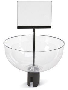 USC S-22266 DISPLAY BOWL AND SIGN MERCHANDISER