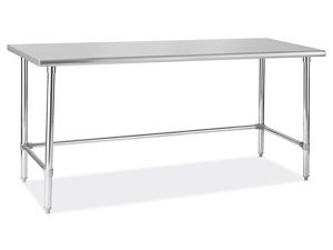 USC H-6921 DELUXE STAINLESS STEEL WORKTABLE WITHOUT