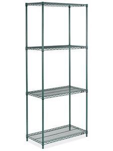 USC H-8284G EPOXY WIRE SHELVING UNIT - 36 X 18 X 86"