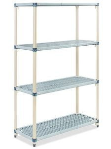 USC H-6206 VENTED PLASTIC SHELVING - 48 X 18 X 74"