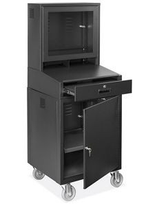 USC H-7545 MOBILE COMPUTER CABINET - 23 X 25 X 64"